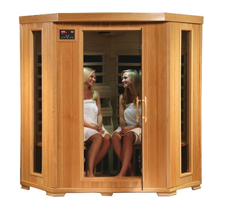 Infrared 4 Person Corner Sauna